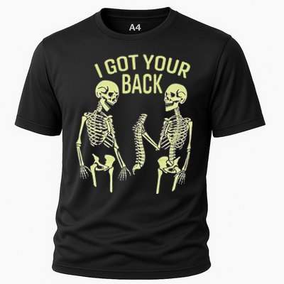 I Got Your Back Halloween Skeleton Skull Sarcastic Cooling Performance Crew T-Shirt