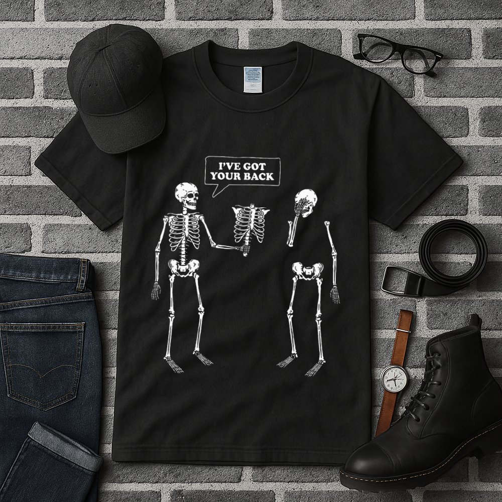 IVe Got Your Back Funny Skeleton Pun Tall T-Shirt