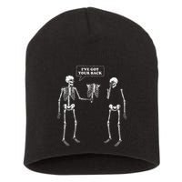 IVe Got Your Back Funny Skeleton Pun Short Acrylic Beanie