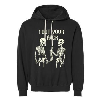 I Got Your Back Skeleton Garment-Dyed Fleece Hoodie