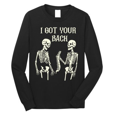 I Got Your Back Skeleton Long Sleeve Shirt