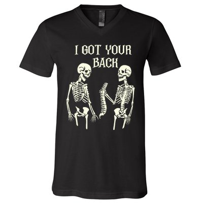 I Got Your Back Skeleton V-Neck T-Shirt