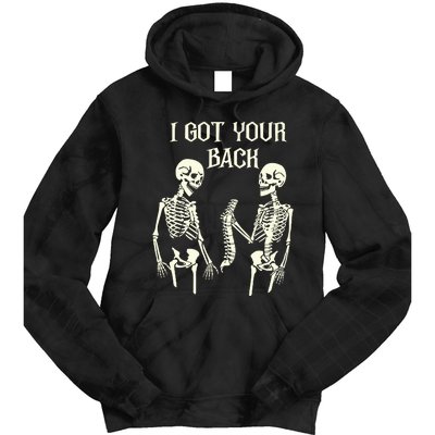 I Got Your Back Skeleton Tie Dye Hoodie