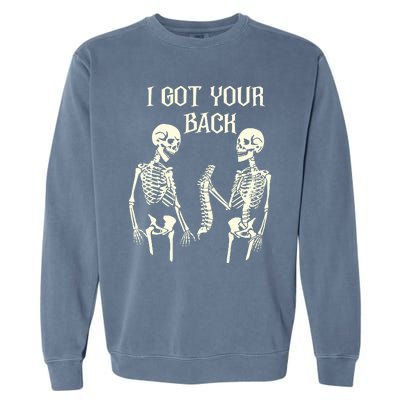 I Got Your Back Skeleton Garment-Dyed Sweatshirt