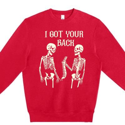 I Got Your Back Skeleton Premium Crewneck Sweatshirt