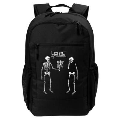 Ive Got Your Back Funny Skeleton Pun Backpack
