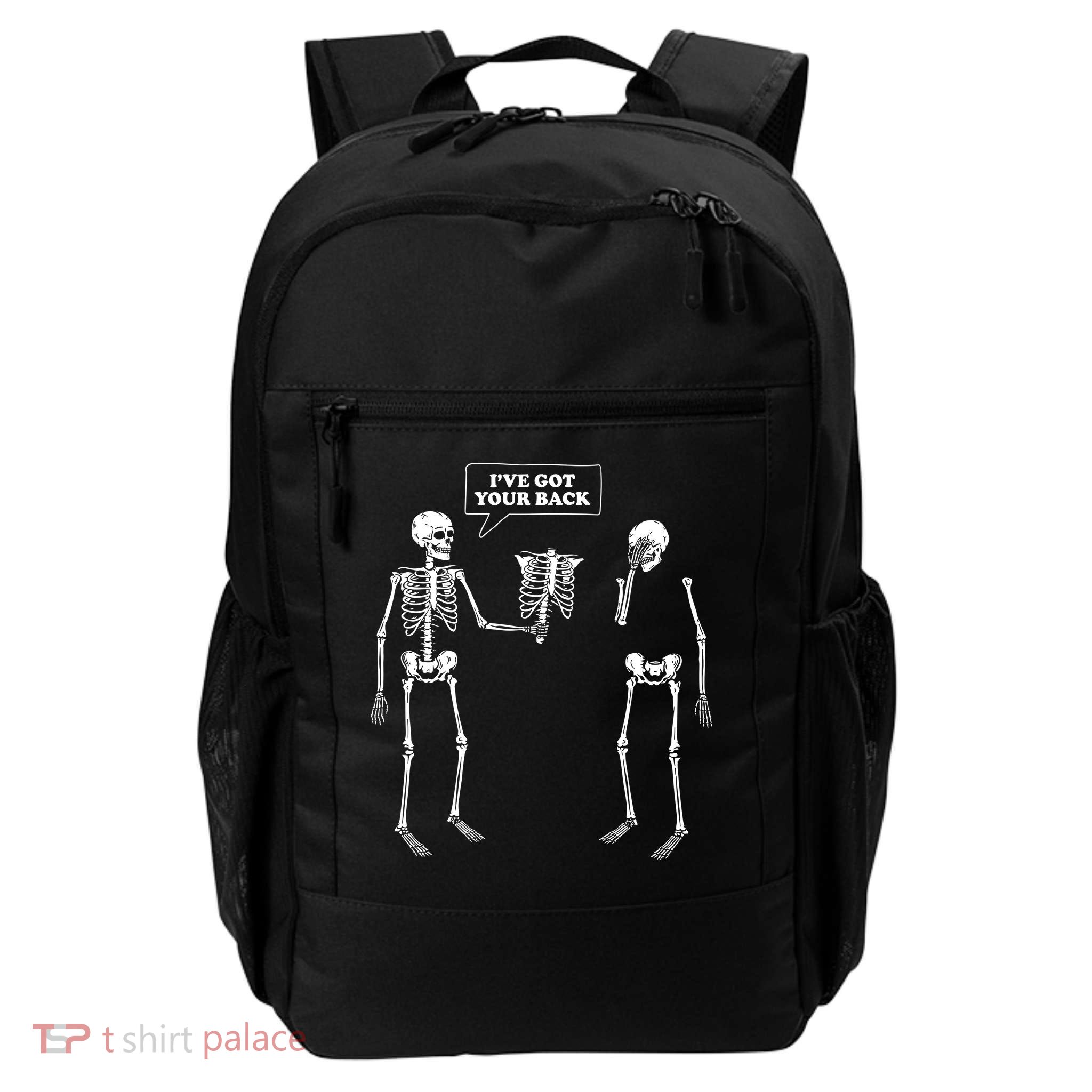 Ive Got Your Back Funny Skeleton Pun Backpack