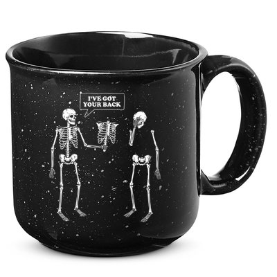 Ive Got Your Back Funny Skeleton Pun 15oz Campfire Ceramic Mug