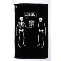Ive Got Your Back Funny Skeleton Pun Golf Towel
