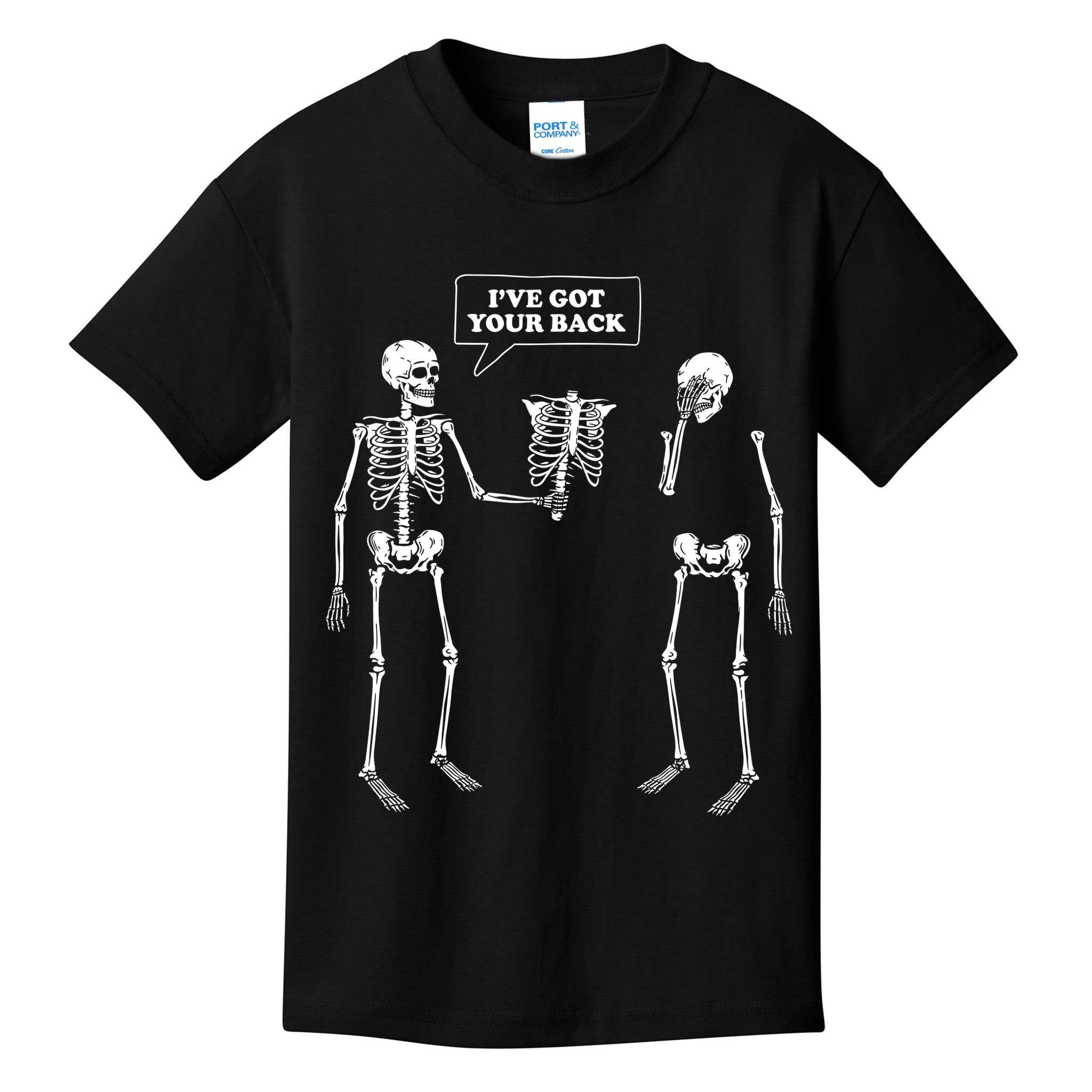 Ive Got Your Back Funny Skeleton Pun Kids T-Shirt