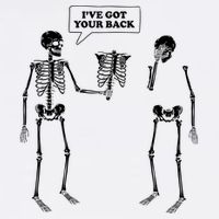 Ive Got Your Back Funny Skeleton Pun Garment-Dyed Sweatshirt
