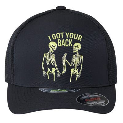 I Got Your Back Halloween Skeleton Skull Sarcastic Flexfit Unipanel Trucker Cap