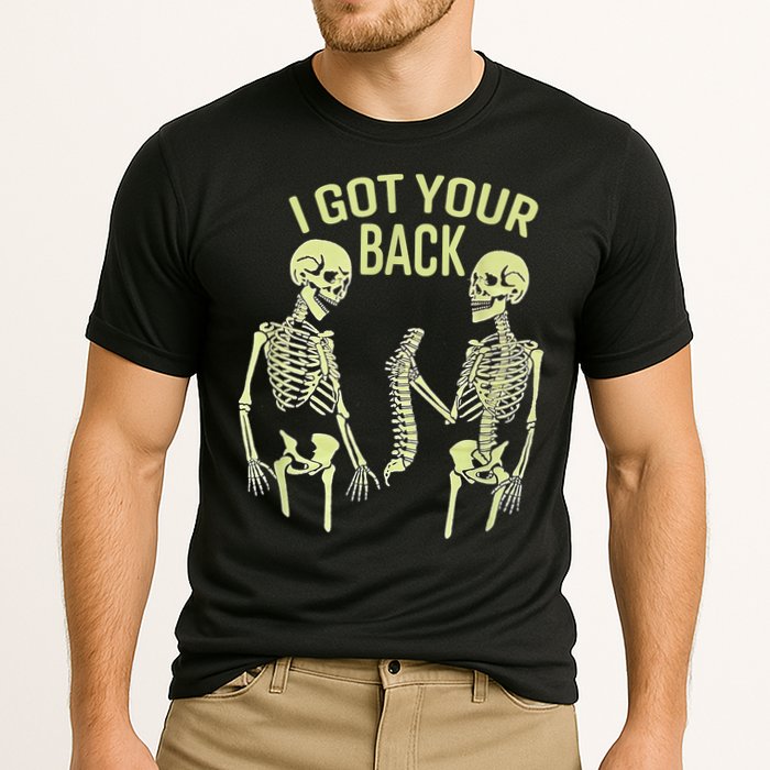 I Got Your Back Halloween Skeleton Skull Sarcastic Cooling Performance Crew T-Shirt