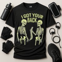I Got Your Back Halloween Skeleton Skull Sarcastic Cooling Performance Crew T-Shirt