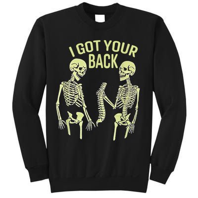 I Got Your Back Halloween Skeleton Skull Sarcastic Sweatshirt