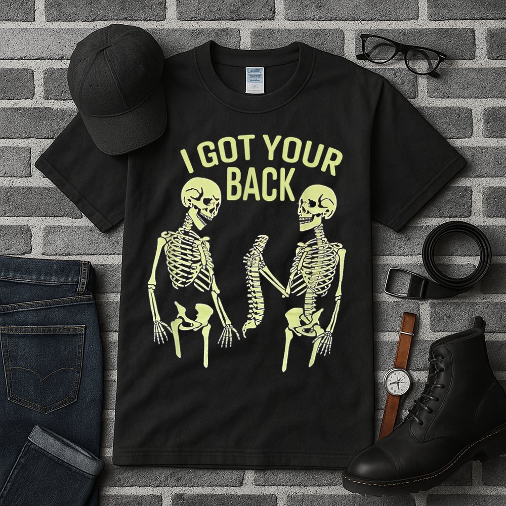 I Got Your Back Halloween Skeleton Skull Sarcastic Tall T-Shirt