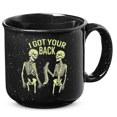I Got Your Back Halloween Skeleton Skull Sarcastic 15oz Campfire Ceramic Mug