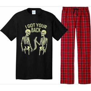 I Got Your Back Halloween Skeleton Skull Sarcastic Pajama Set