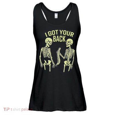 I Got Your Back Halloween Skeleton Skull Sarcastic Ladies Essential Flowy Tank