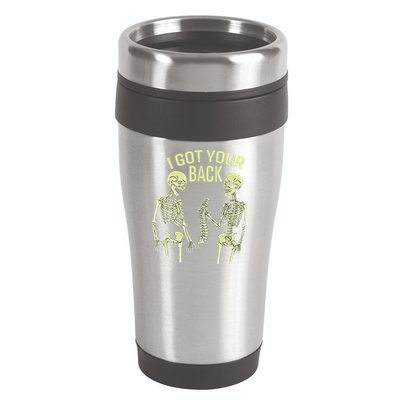 I Got Your Back Halloween Skeleton Skull Sarcastic 16oz Travel Tumbler