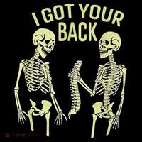 I Got Your Back Halloween Skeleton Skull Sarcastic Premium T-Shirt