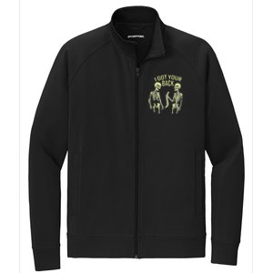 I Got Your Back Halloween Skeleton Skull Sarcastic Stretch Full-Zip Cadet Jacket