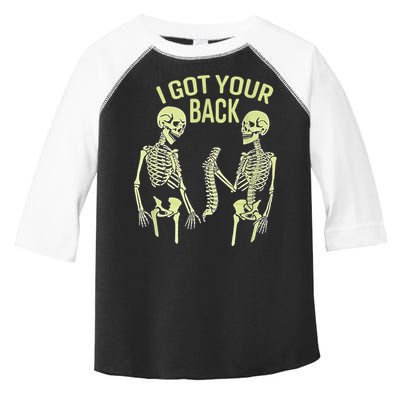 I Got Your Back Halloween Skeleton Skull Sarcastic Toddler Fine Jersey T-Shirt