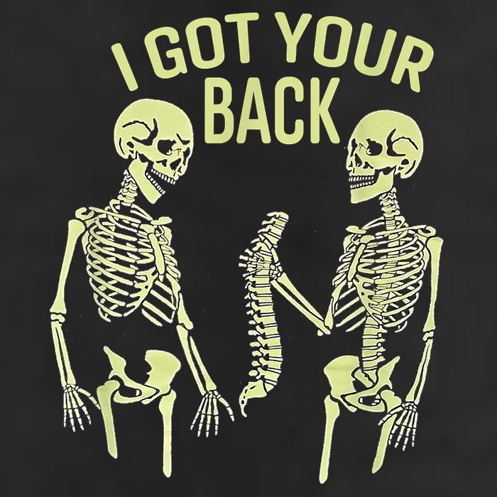 I Got Your Back Halloween Skeleton Skull Sarcastic Golf Towel