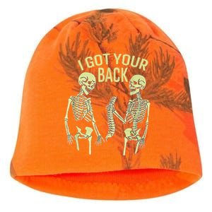 I Got Your Back Halloween Skeleton Skull Sarcastic Kati - Camo Knit Beanie