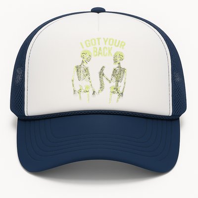 I Got Your Back Halloween Skeleton Skull Sarcastic Trucker Hat