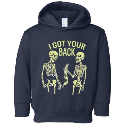 I Got Your Back Halloween Skeleton Skull Sarcastic Toddler Hoodie