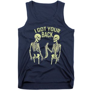 I Got Your Back Halloween Skeleton Skull Sarcastic Tank Top