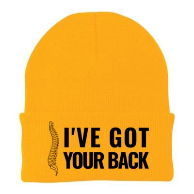 Ive Got Your Back Anatomy Funny Chiropractor Orthopedic Meaningful Gift Knit Cap Winter Beanie