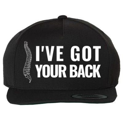 Ive Got Your Back Anatomy Funny Chiropractor Orthopedic Meaningful Gift Wool Snapback Cap