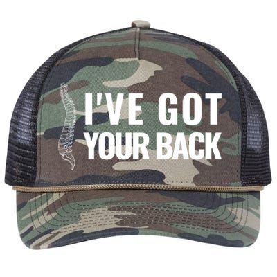 Ive Got Your Back Anatomy Funny Chiropractor Orthopedic Meaningful Gift Retro Rope Trucker Hat Cap