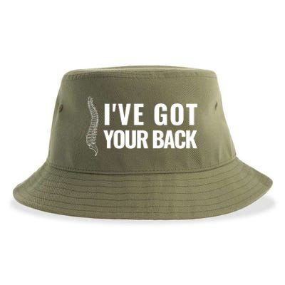 Ive Got Your Back Anatomy Funny Chiropractor Orthopedic Meaningful Gift Sustainable Bucket Hat