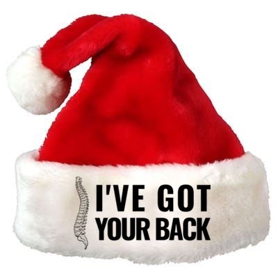 Ive Got Your Back Anatomy Funny Chiropractor Orthopedic Meaningful Gift Premium Christmas Santa Hat