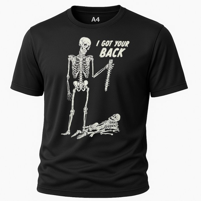 I Got Your Back Halloween Skeleton Skull Sarcastic Cooling Performance Crew T-Shirt