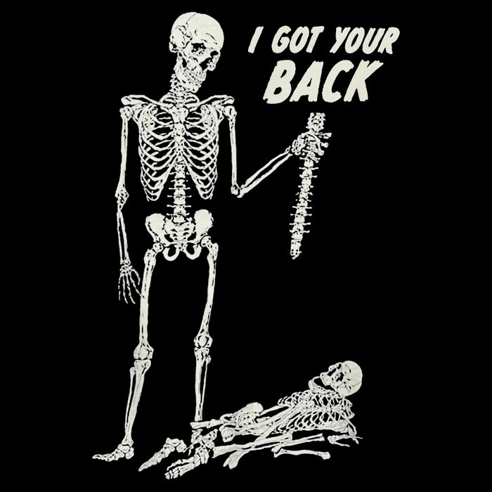 I Got Your Back Halloween Skeleton Skull Sarcastic Cooling Performance Crew T-Shirt