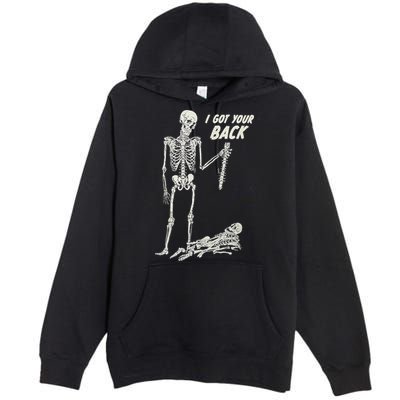 I Got Your Back Halloween Skeleton Skull Sarcastic Premium Pullover Hoodie
