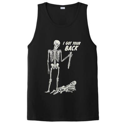 I Got Your Back Halloween Skeleton Skull Sarcastic PosiCharge Competitor Tank