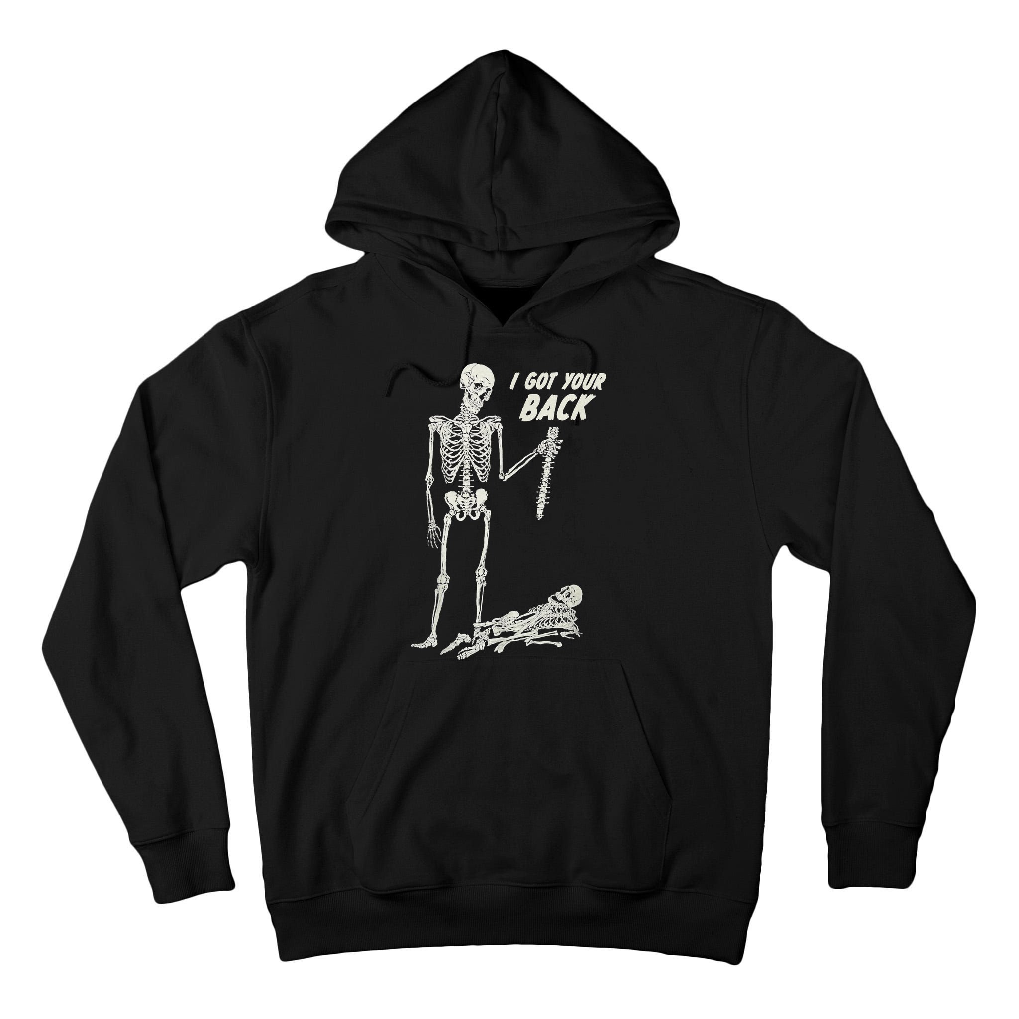 I Got Your Back Halloween Skeleton Skull Sarcastic Tall Hoodie