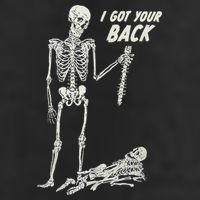 I Got Your Back Halloween Skeleton Skull Sarcastic Golf Towel