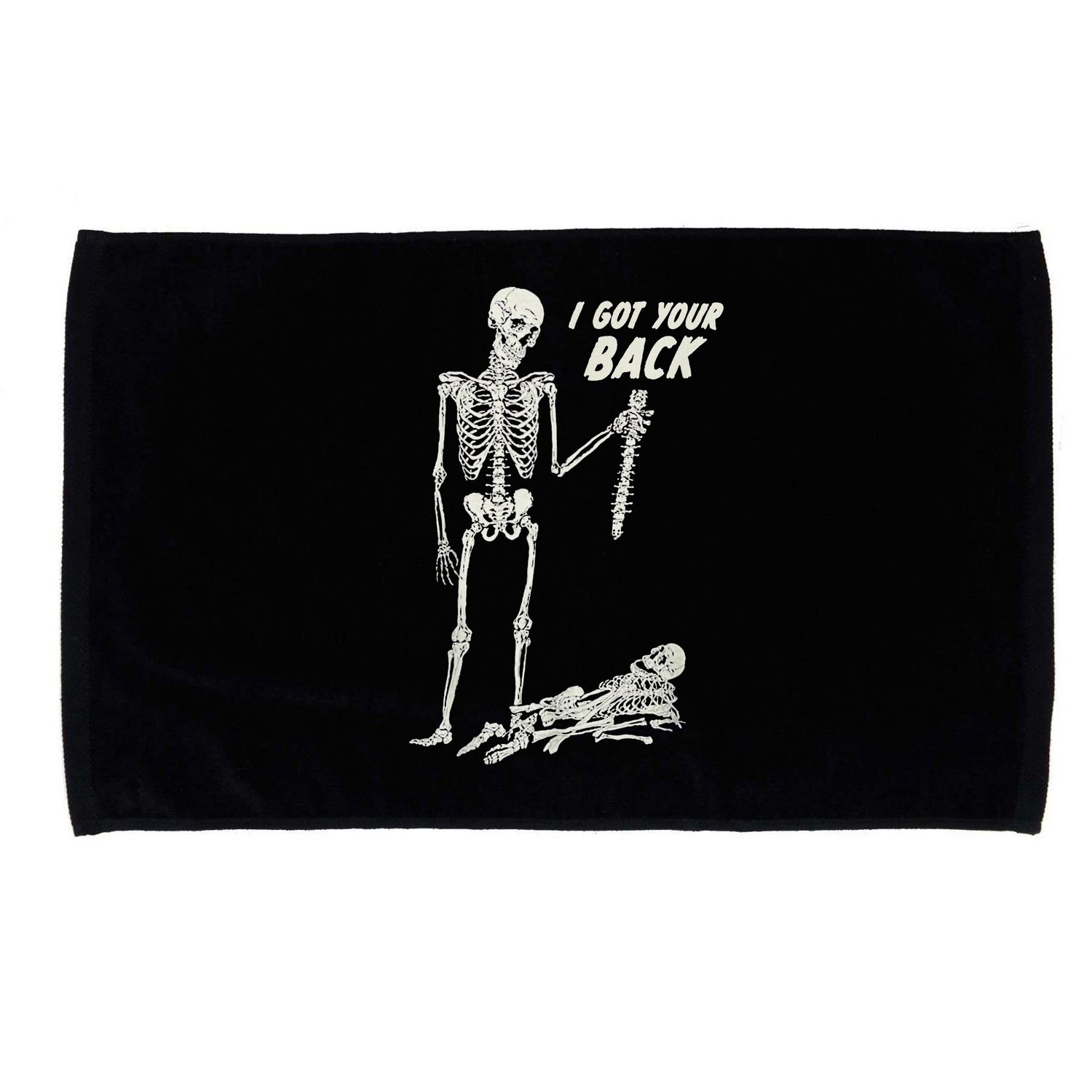 I Got Your Back Halloween Skeleton Skull Sarcastic Microfiber Hand Towel