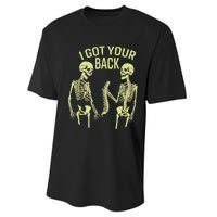 I Got Your Back Halloween Skeleton Skull Sarcastic Performance Sprint T-Shirt