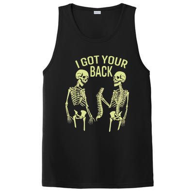 I Got Your Back Halloween Skeleton Skull Sarcastic PosiCharge Competitor Tank