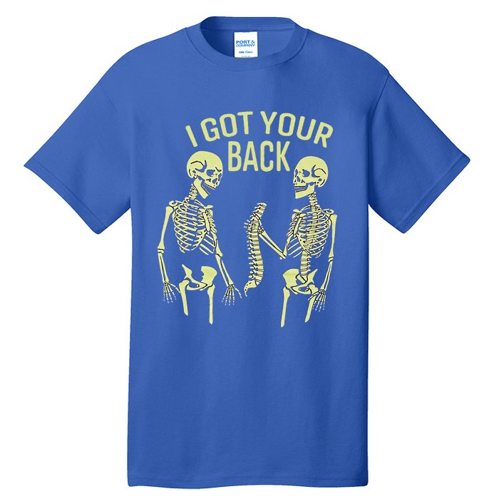 I Got Your Back Halloween Skeleton Skull Sarcastic Tall T-Shirt