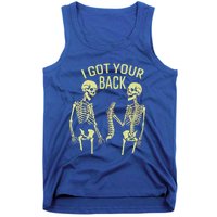 I Got Your Back Halloween Skeleton Skull Sarcastic Tank Top