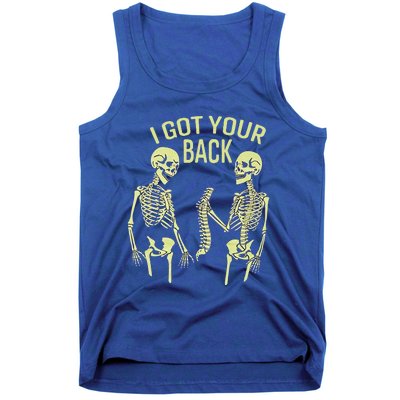 I Got Your Back Halloween Skeleton Skull Sarcastic Tank Top