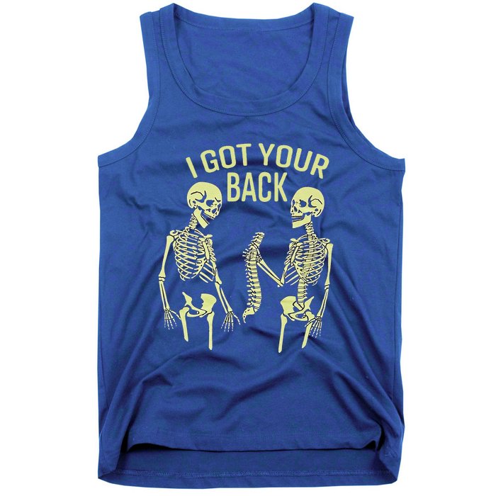 I Got Your Back Halloween Skeleton Skull Sarcastic Tank Top